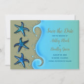 Paua Shell Starfish Destination Wedding Save Date Save The Date (Voorkant)