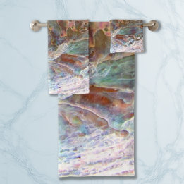 Paua Zwart Abalone mooi Nieuw Zeeland Shell Bad Handdoek