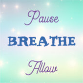 Paue, BREATHE, Autoriser Sticker (Devant)