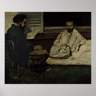 Paul Alexis die een Manuscript leest Poster