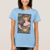 Paul Berthon - Lady met Orchids T-shirt (Voorkant)