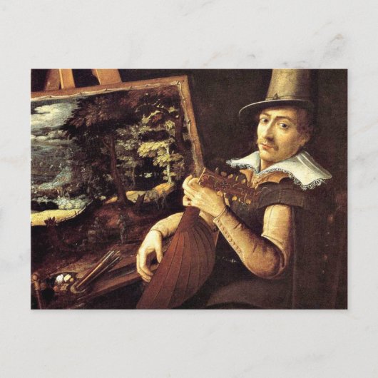 Paul Bril: Self-Portret, 1600 Briefkaart (Voorkant)