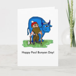 Paul Bunyan Day Note Cards beroemd gemaakt door Br Kaart