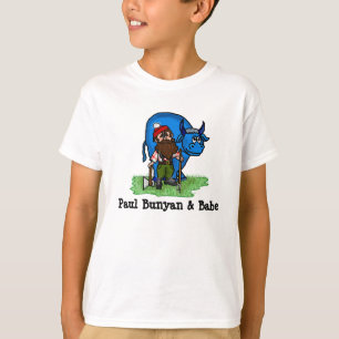 Paul Bunyan en Babe Kind T-shirt