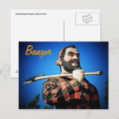 Paul Bunyan sur la carte postale de Bangor (Devant / Derrière)
