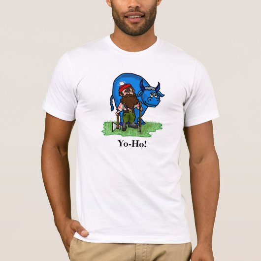 Paul Bunyan Yo-Ho! T-shirt Aanpassen! (Voorkant)