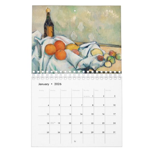 PAUL CÉZANNE 2020 CALENDRIER D'ART FIN (Jan 2026)