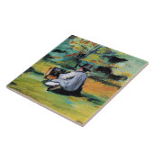 Paul Cezanne - A Painter at Work,  Tegeltje (Zijkant)