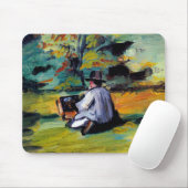 Paul Cezanne A Painter op Work impressionist art Muismat (Met muis)