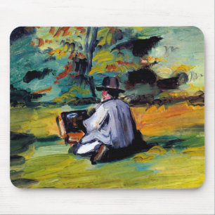 Paul Cezanne A Painter op Work impressionist art Muismat
