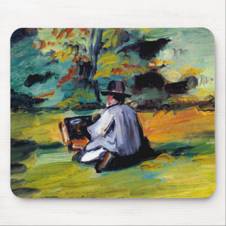 Paul Cezanne A Painter op Work impressionist art Muismat