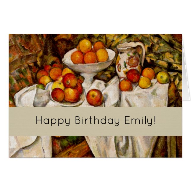 Paul Cezanne Appelt Sinaasappels Impressionisme (Voorkant Horizontaal)