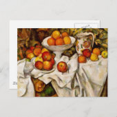 Paul Cezanne Appelt Sinaasappels Impressionisme Briefkaart (Voorkant / Achterkant)