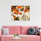 Paul Cezanne Appelt Sinaasappels Impressionisme Canvas Afdruk (Insitu (Woonkamer))