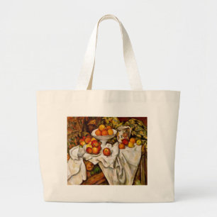Paul Cezanne Appelt Sinaasappels Impressionisme Grote Tote Bag