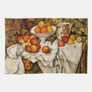 Paul Cezanne Appelt Sinaasappels Impressionisme Theedoek