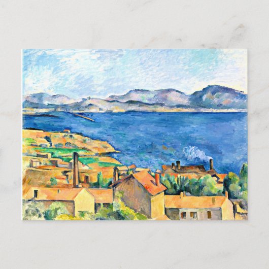 Paul Cezanne art, La carte postale de la baie de M (Devant)