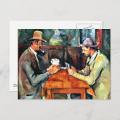 Paul Cezanne art : Les joueurs de cartes (deux) (Devant / Derrière)