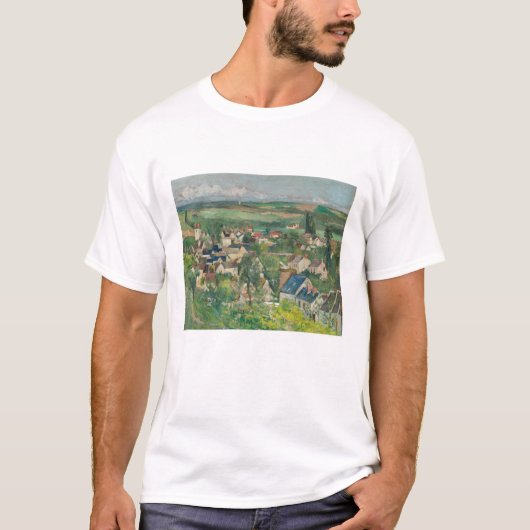 Paul Cezanne - Auvers, Panoramisch Uitzicht T-shirt (Voorkant)