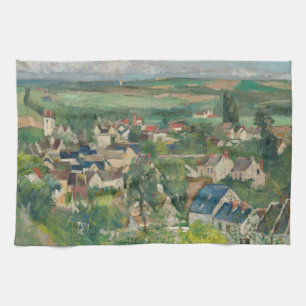Paul Cezanne - Auvers, Panoramisch Uitzicht Theedoek