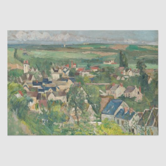 Paul Cezanne - Auvers, Panoramisch Uitzicht Tissuepapier (Voorkant)