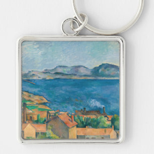 Paul Cezanne - Baai van Marseille, vanuit Estaque Sleutelhanger