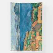 Paul Cezanne - Baai van Marseille, vanuit Estaque Spandoek (Verticaal)