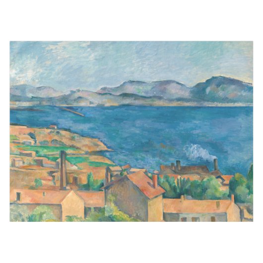 Paul Cezanne - Baai van Marseille, vanuit Estaque Tafelkleed (Voorkant (Horizontaal))