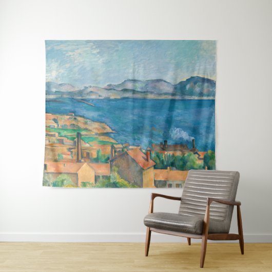 Paul Cezanne - Baai van Marseille, vanuit Estaque Wandkleed (In Situ (horizontaal))