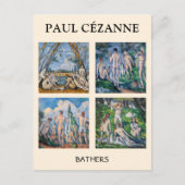 Paul Cezanne - Badenden Meesterwerken Selectie Briefkaart (Voorkant)