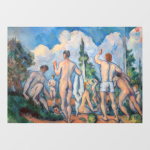 Paul Cezanne - Badenden Raamsticker