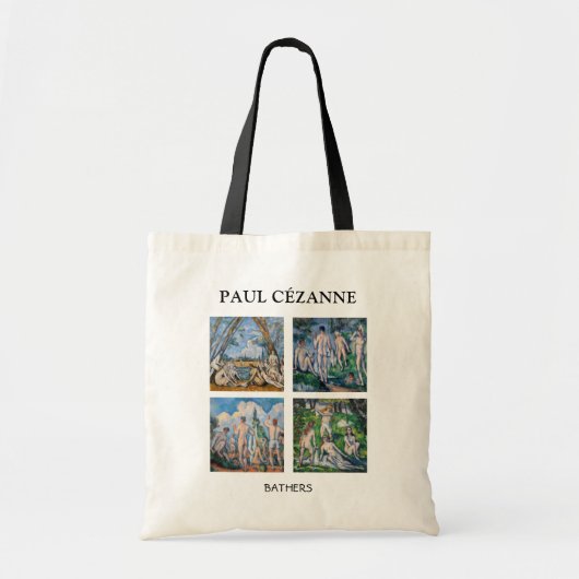 Paul Cezanne - Baders Meesterwerken Selectie Tote Bag (Voorkant)
