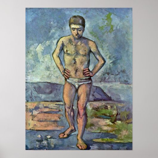 Paul Cezanne - Bather Poster (Voorkant)