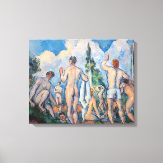 Paul Cezanne - Bathers Canvas Afdruk (Voorkant)