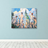 Paul Cezanne - Bathers Canvas Afdruk (Insitu (Houten vloer))