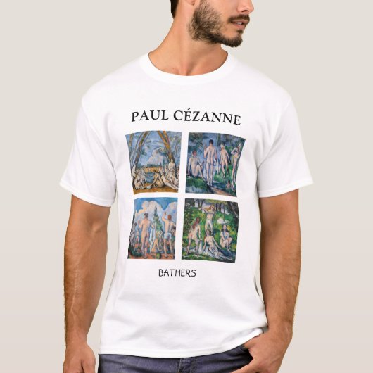 Paul Cezanne - Bathers Mastersheets selecteren T-shirt (Voorkant)