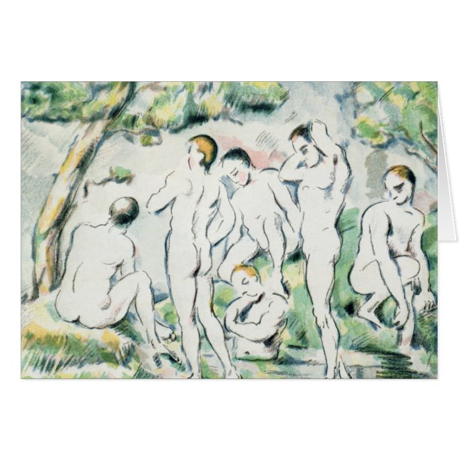 Paul Cezanne | Bathers, Small bord (Voorkant Horizontaal)