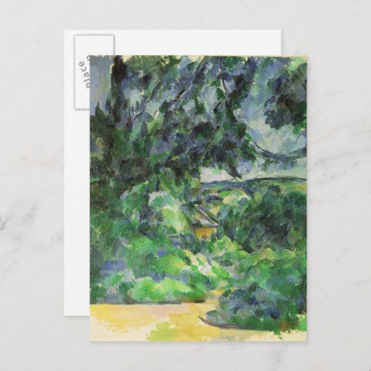 Paul Cezanne | Blauw landschap, c.1903 Briefkaart (Voorkant / Achterkant)