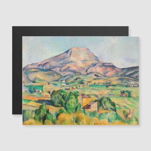 Paul Cezanne - Carte magnétique du Mont Sainte-Vic (Devant / Derrière)