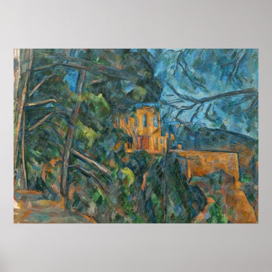 Paul Cezanne | Chateau Noir, 1900-04 (olie op canv Poster (Voorkant)
