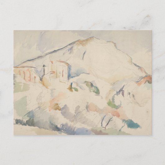 Paul Cezanne-Chateau Noir en Mont Sainte-Victoire Briefkaart (Voorkant)