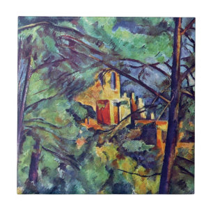 Paul Cezanne - Chateau Noir Het Zwarte Landhuis Tegeltje
