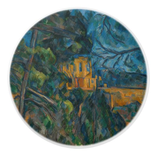 Paul Cezanne - Chateau Noir Keramische Knop (Voorkant)