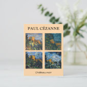 Paul Cezanne - Chateau Noir Mastersheets selectere Briefkaart (Staand voorkant)