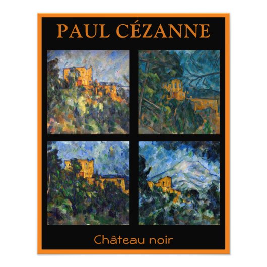 Paul Cezanne - Chateau Noir Mastersheets selectere Foto Afdruk (Voorkant)