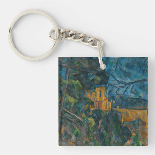 Paul Cezanne - Chateau Noir Sleutelhanger (Voorkant)