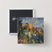 Paul Cezanne - Chateau Noir Vierkante Button 5,1 Cm (Voorkant /achterkant)