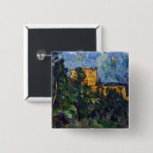 Paul Cezanne - Chateau Noir Vierkante Button 5,1 Cm (Voorkant /achterkant)