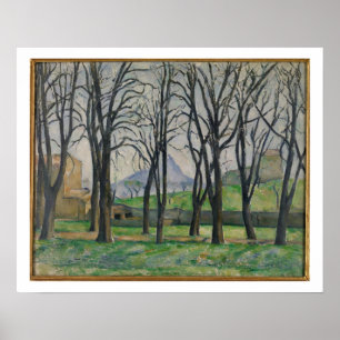 Paul Cezanne   Chestnut Trees te Jas de Bouffan, c Poster
