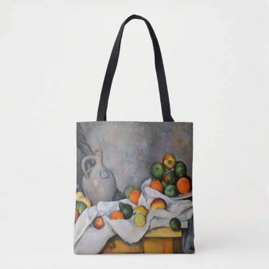 Paul Cezanne - Curtain, Jug en Fruit Bowl Draagtas (Voorkant)